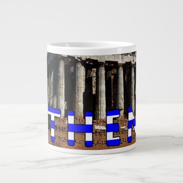 Athen Griechenland Jumbo-Tasse (Vorderseite)