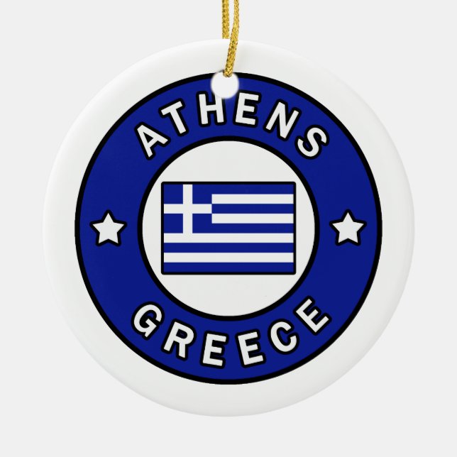 Athen Griechenland Keramik Ornament (Vorne)