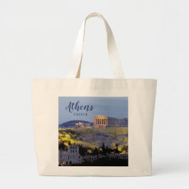 Athen Griechenland Landschaft Reise Jumbo Stoffbeutel