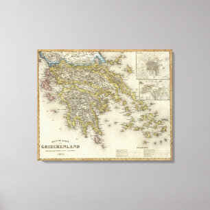 Athen, Griechenland Leinwanddruck