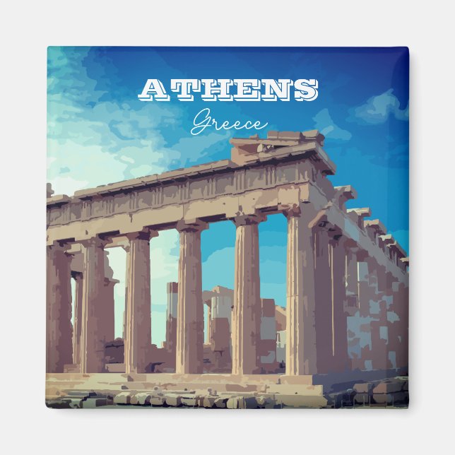 Athen, Griechenland Magnet (Vorne)