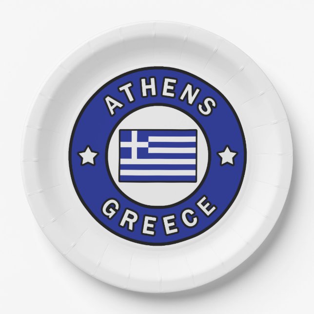 Athen Griechenland Pappteller (Vorderseite)
