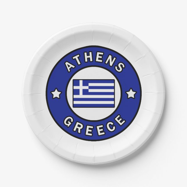 Athen Griechenland Pappteller (Vorderseite)