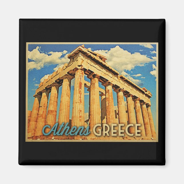 Athen Griechenland Parthenon Magnet (Vorne)