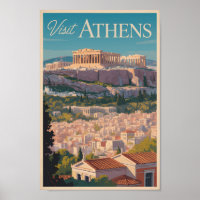 Athen Griechenland Parthenon Reisen Kunst Vintag