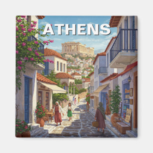 Athen Griechenland Plaka Reise Magnet