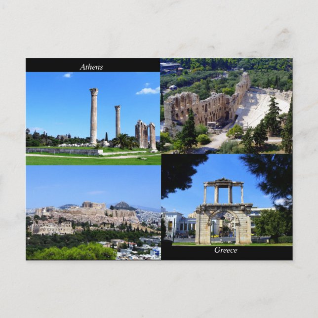 Athen - Griechenland Postkarte (Vorderseite)