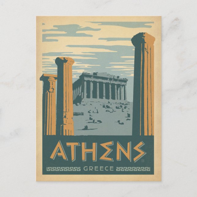 Athen, Griechenland Postkarte (Vorderseite)