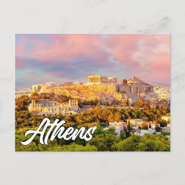 Athen, Griechenland Postkarte (Vorderseite)