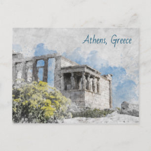 Athen Griechenland Postkarte - Antiker Stadtaufent