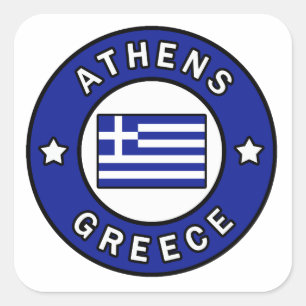 Athen Griechenland Quadratischer Aufkleber