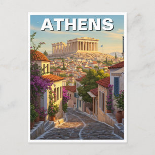 Athen Griechenland Reise Postkarte