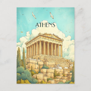 Athen Griechenland Reise Postkarte