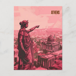 Athen Griechenland Reise Postkarte