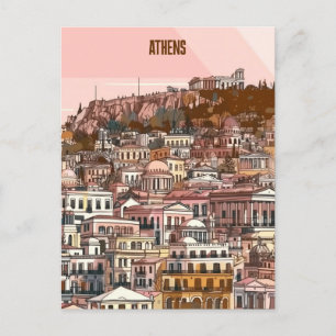 Athen Griechenland Reise Postkarte