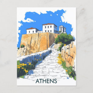 Athen Griechenland Reise Postkarte
