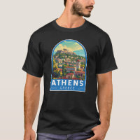 Athen Griechenland Reisen Kunst Vintag