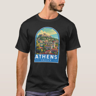 Athen Griechenland Reisen Kunst Vintag T-Shirt