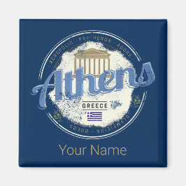 Athen Griechenland Retro Akropolis Vintag Souvenir Magnet