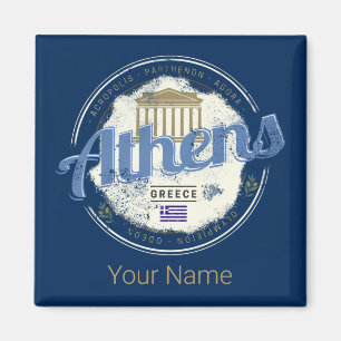 Athen Griechenland Retro Akropolis Vintage Souveni Magnet