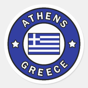 Athen Griechenland Runder Aufkleber