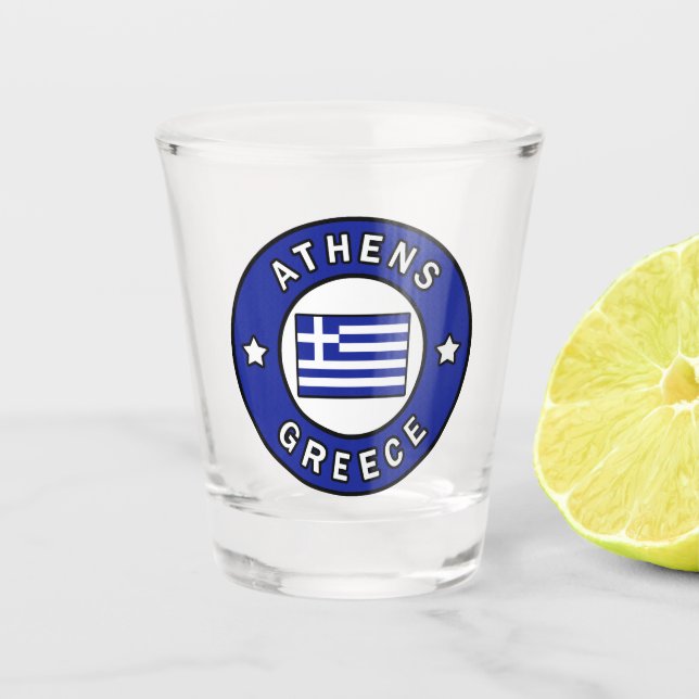 Athen Griechenland Schnapsglas (Vorderseite)