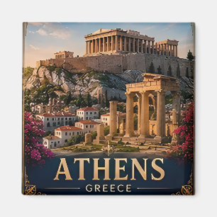🧲 Athen Griechenland Souvenir Für Reisende Sammle Magnet