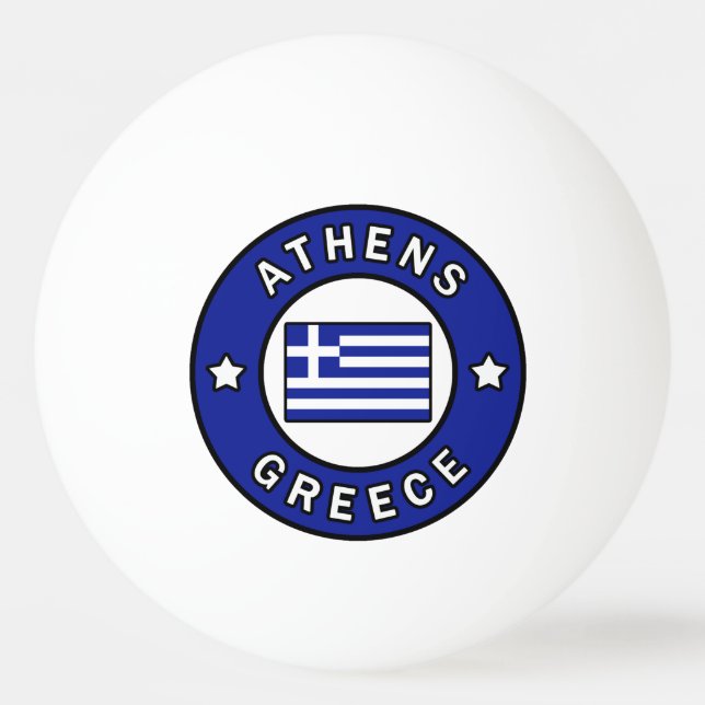 Athen Griechenland Tischtennisball (Vorderseite)