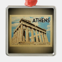Athen Griechenland Vintage Travel Ornament