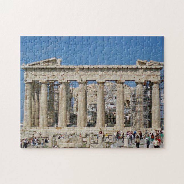 Athen Parthenon Frontansicht Puzzle (Horizontal)