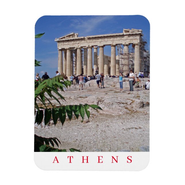 Athen Parthenon Panoramablick Kühlschrankmagnet Magnet (Vertikal)