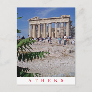 Athen Parthenon Panoramablick Postkarte