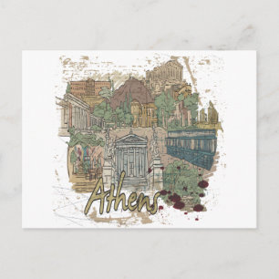 Athen Postkarte
