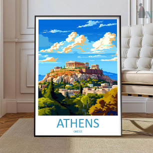 Athen Reise Druck Wandkunst Athen Griechenland Wan Poster