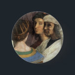 Athen-Schule von Raphael, Vintage Renaissance Button<br><div class="desc">Die Schule von Athen (Detail) (Scuola di Atene auf Italienisch) (1510/1511) von Raphael Sanzio, Raffaello (1483-1520) ist eine Vintage Renaissance Era kunst Portrait Fresco Malerei. Es ist eines der berühmtesten Gemälde von Raphael gemalt zwischen 1510 und 1511 als Teil seiner Kommission mit Fresken die Zimmer, heute bekannt als Stanze di...</div>