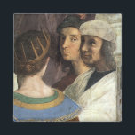 Athen-Schule von Raphael, Vintage Renaissance Magnet<br><div class="desc">Die Schule von Athen (Detail) (Scuola di Atene auf Italienisch) (1510/1511) von Raphael Sanzio, Raffaello (1483-1520) ist eine Vintage Renaissance Era kunst Portrait Fresco Malerei. Es ist eines der berühmtesten Gemälde von Raphael gemalt zwischen 1510 und 1511 als Teil seiner Kommission mit Fresken die Zimmer, heute bekannt als Stanze di...</div>