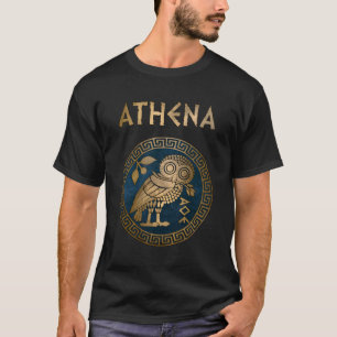 Athena Athenian Owl Symbol der griechischen Göttin T-Shirt