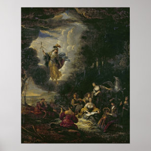 Athena besucht die Muses Poster