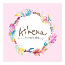 Athena feather and perlen wath name meint