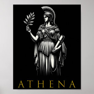 Athena-Göttin der Weisheit und des Krieges Poster
