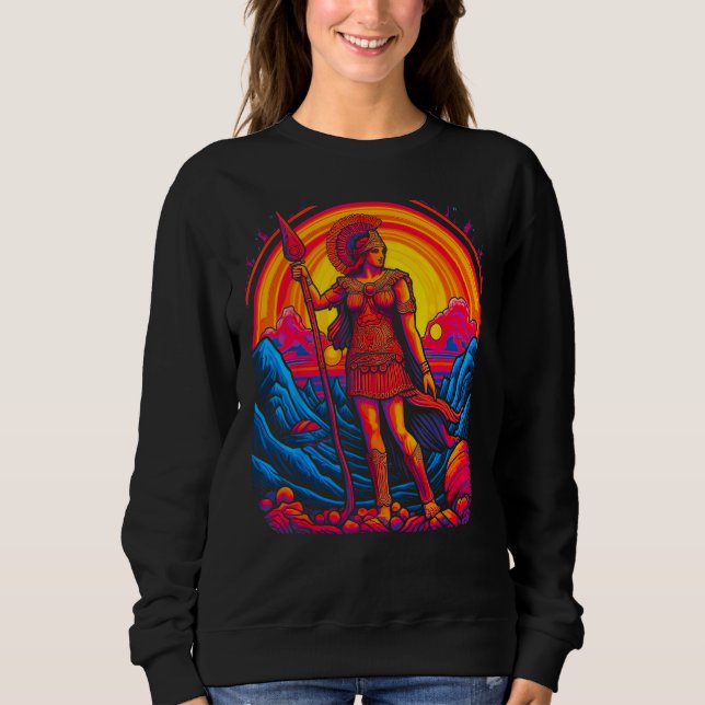 Athena Greek Mythology Goddess Sweatshirt (Vorderseite)