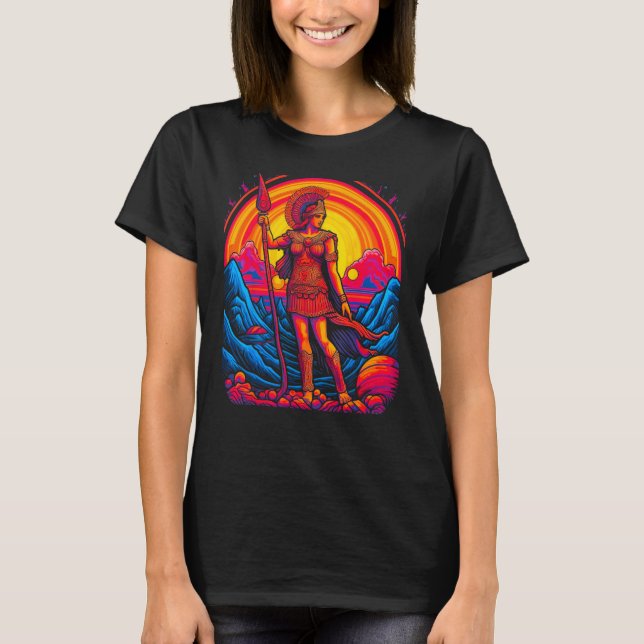 Athena Greek Mythology Goddess T-Shirt (Vorderseite)