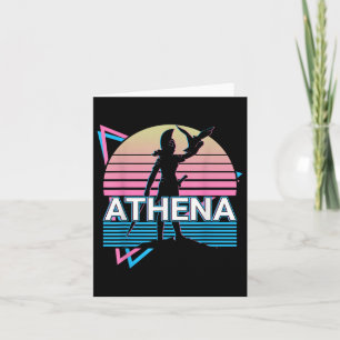 Athena, griechische Göttin der Weisheit und des Kr Karte