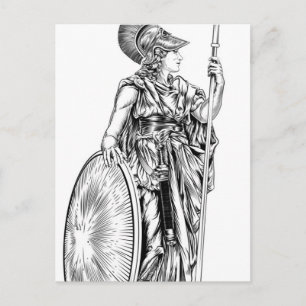Athena Griechische Göttin Postkarte