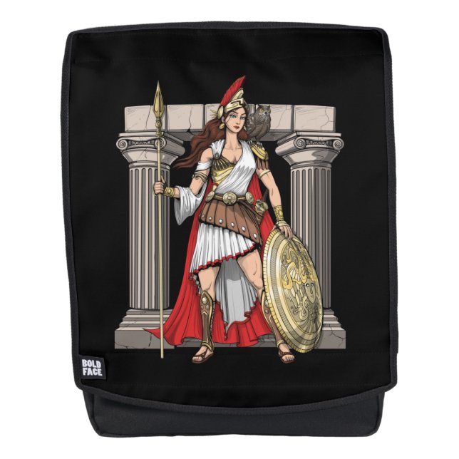 Athena Griechische Göttin Rucksack (Vorderseite)