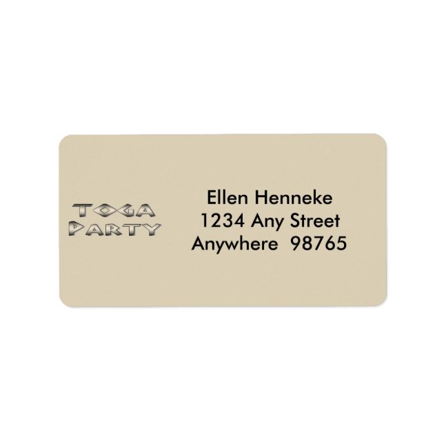 Athena im Parthenon Adressaufkleber (Vorne)