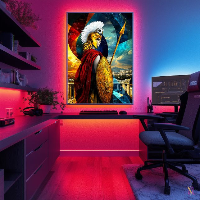 Athena - Kubistische Minimalistische Legende - Göt Poster (Von Creator hochgeladen)