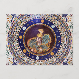 Athena-Mosaik in den Vatikanmuseen Postkarte