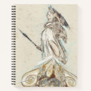 Athena Notebook - Klassische griechische Statue Ar Notizbuch