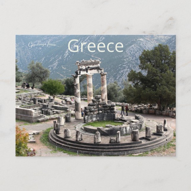 Athena Pronaia Heiligtum Delphi Griechenland Postkarte (Vorderseite)